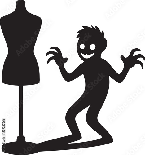Mannequin with a shadow that’s alive