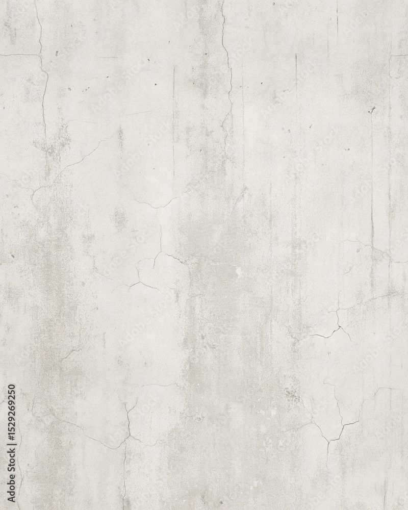 Obraz premium Cracked White Concrete Wall Texture with Subtle Weathering for Background Use