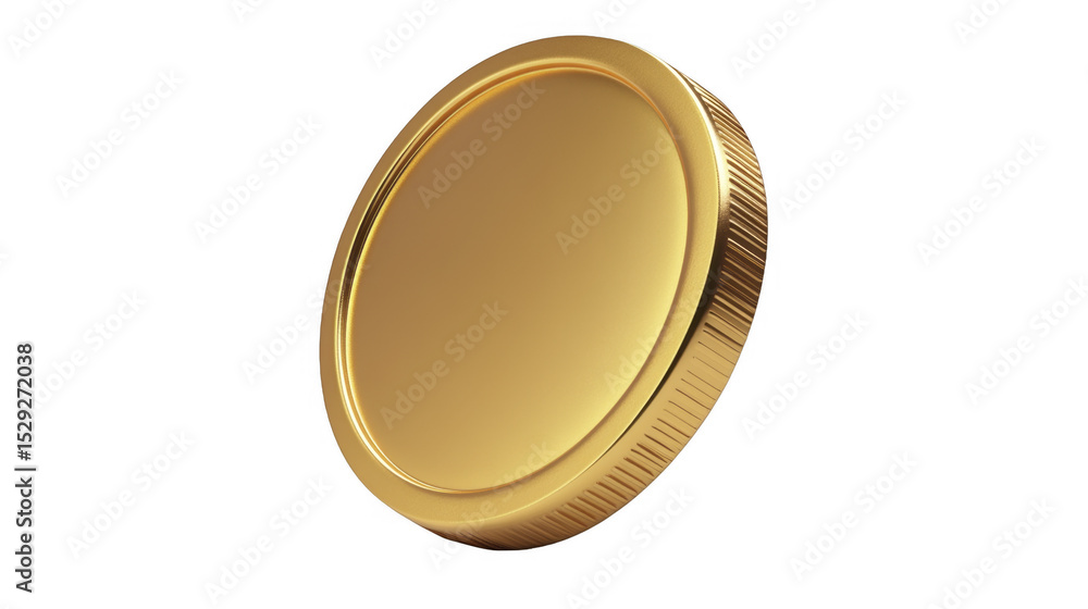 Shiny golden coin with ridges on a transparent background, PNG image, PNG file Shiny golden coin with ridges on a transparent background, PNG image, PNG file