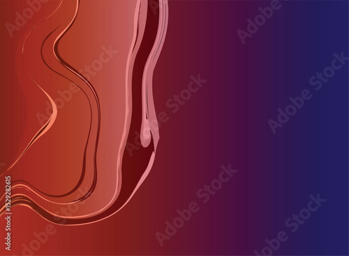 Vibrant abstract composition featuring smooth gradient patterns in shades with color, creating a sense of modernity and creativity. Ideal for backgrounds, design projects, or artistic concepts.