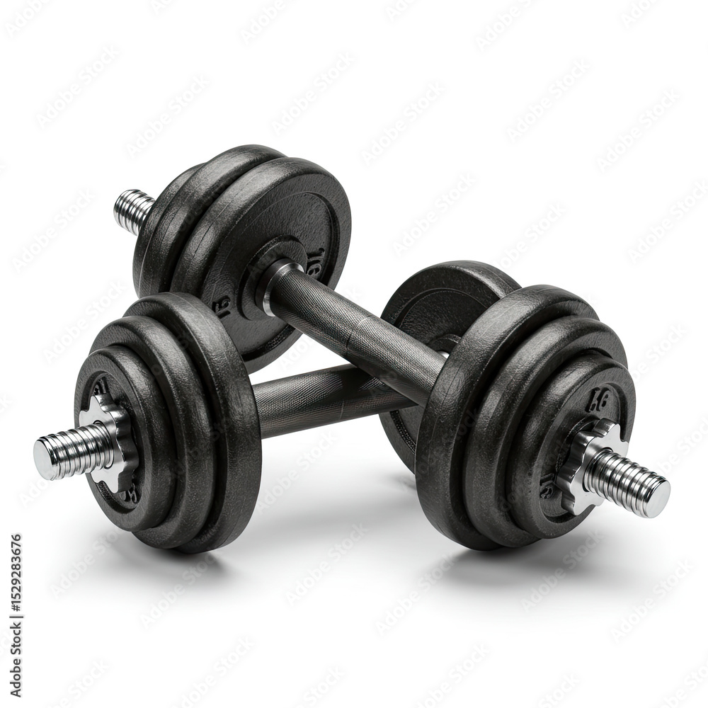 Naklejka premium dumbbell isolated on white background