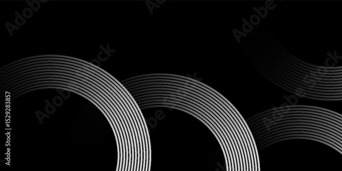 Circular spiral sound wave rhythm from lines.vector
