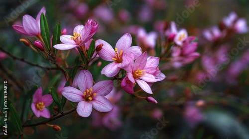 Delicate Pink Blossoms: A Close-Up of Nature's Beauty