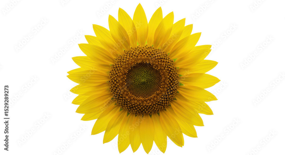 Vibrant sunflower in full bloom against a clear blue sky, symbolizing summer joy Vibrant sunflower in full bloom against a clear blue sky, symbolizing summer joy