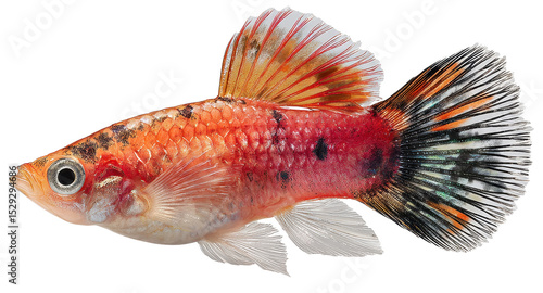 molly fish isolated on transparent background