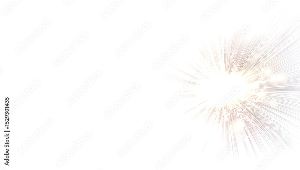 Naklejka premium Bright Light Burst Explosion With Radiating Rays