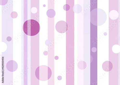 Abstract Pastel Striped Background With Circles