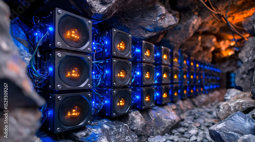 Glowing Servers in Underground Data Center