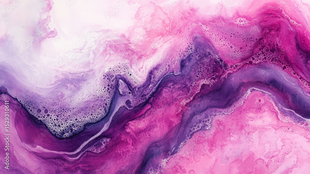 Fototapeta premium Soft pink watercolor abstract background featuring gentle brush strokes and delicate gradient texture, ideal for feminine design themes, romantic invitations, and elegant artistic projects