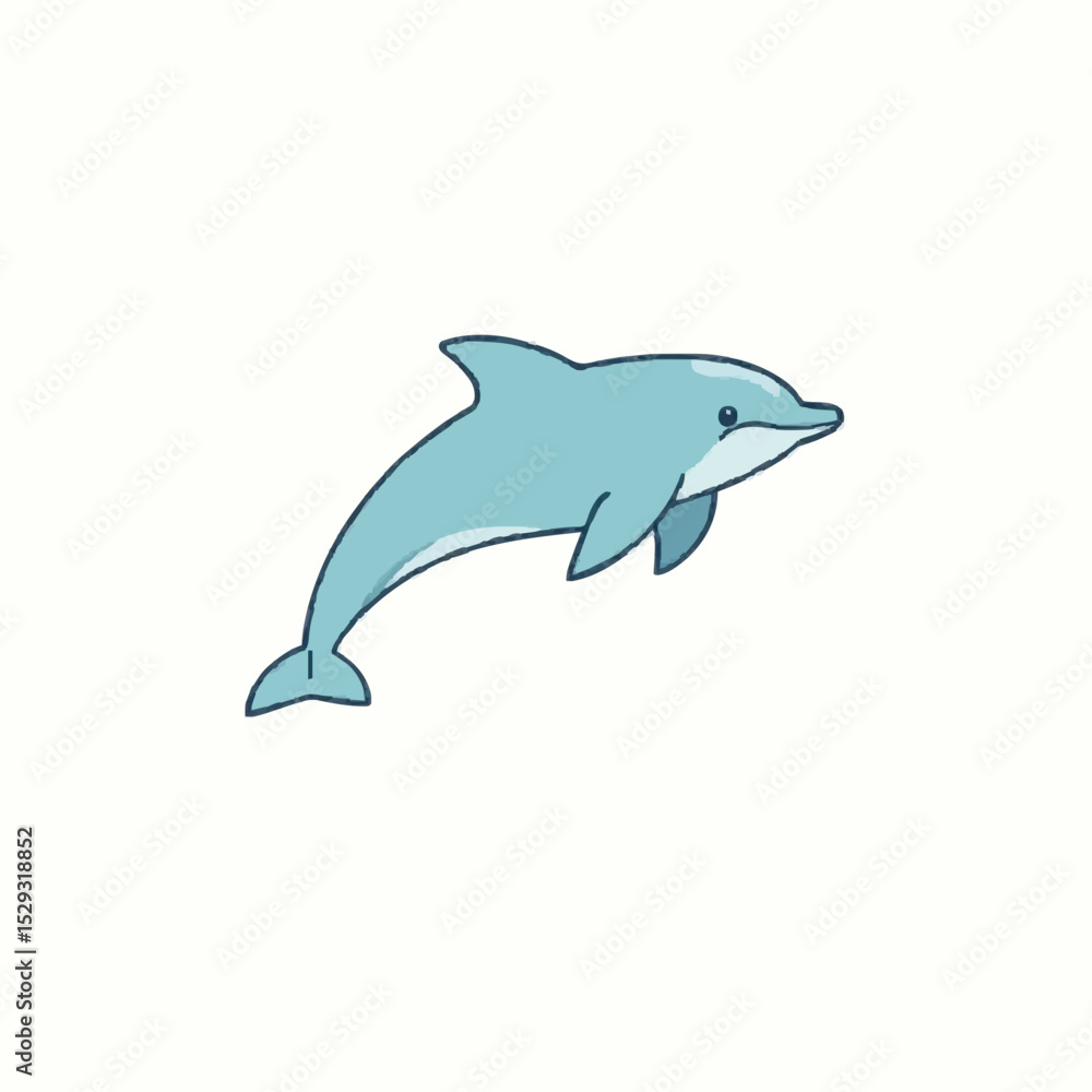 Fototapeta premium Playful Dolphin in a Ocean