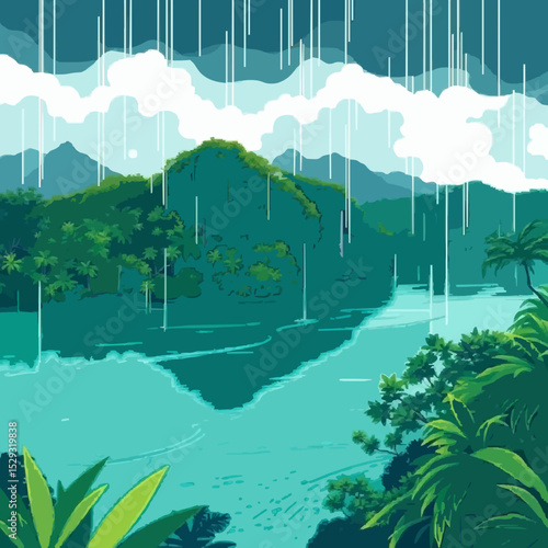 Pristine Rainforest with Clear Waters