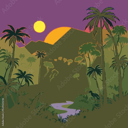 Pristine Rainforest with Wildlife