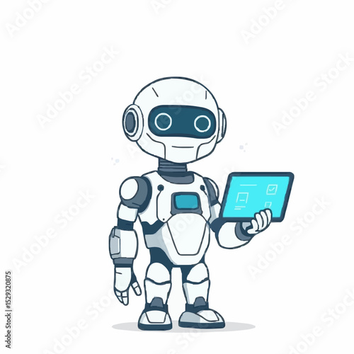 Futuristic Innovative Robot with a Tech Lab