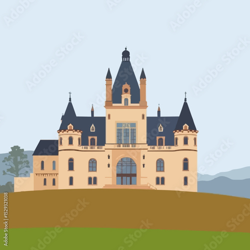 Grand Historic Castle in a Countryside