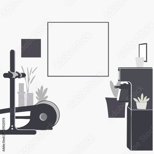 Modern Morning Routine during a Gym