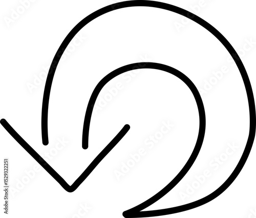 Green Circular Arrow Symbol Indicating Recycling or Refreshing Processes