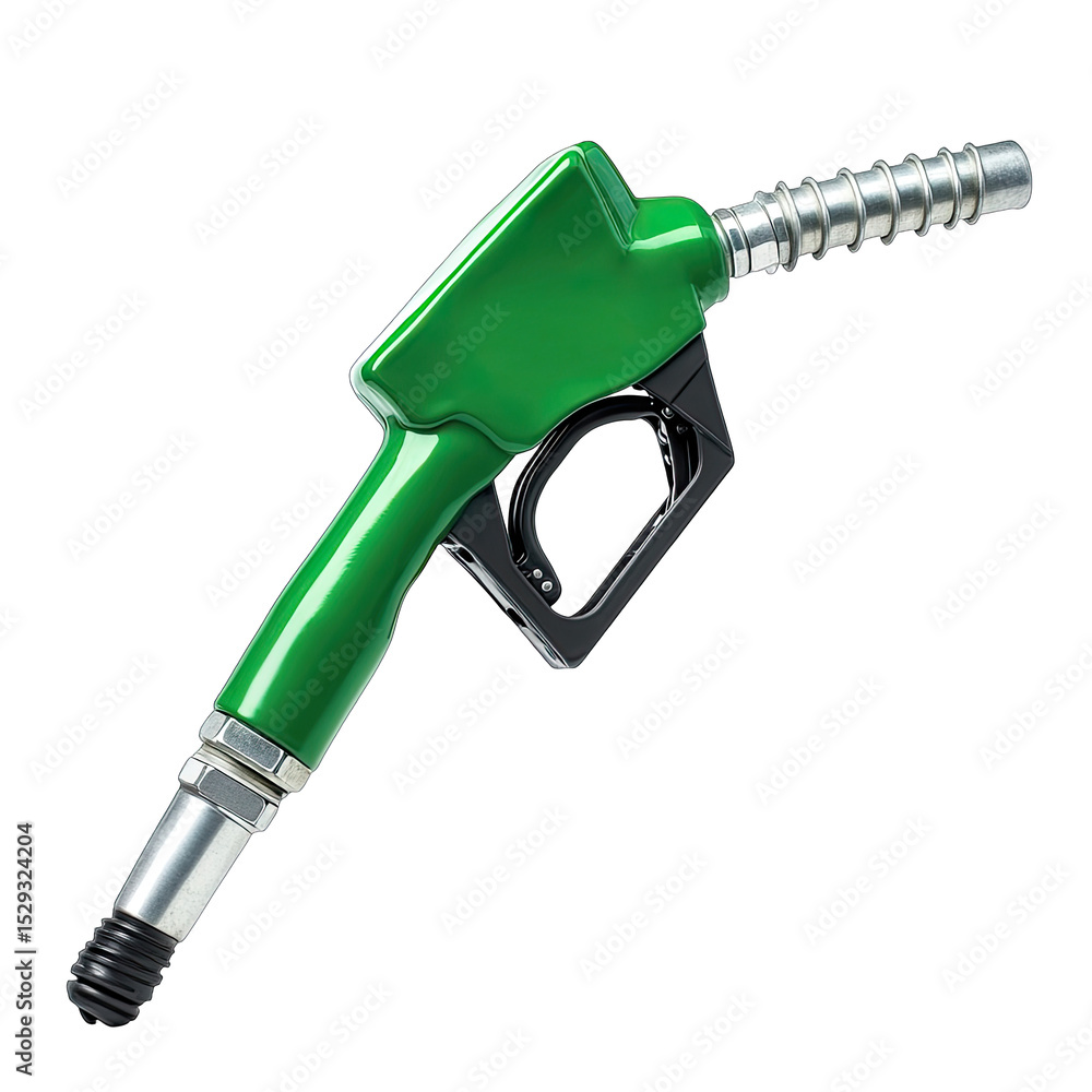 Green fuel nozzle angled Green fuel nozzle angled