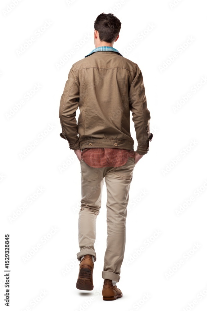 Fototapeta premium Man sweatshirt standing sleeve.
