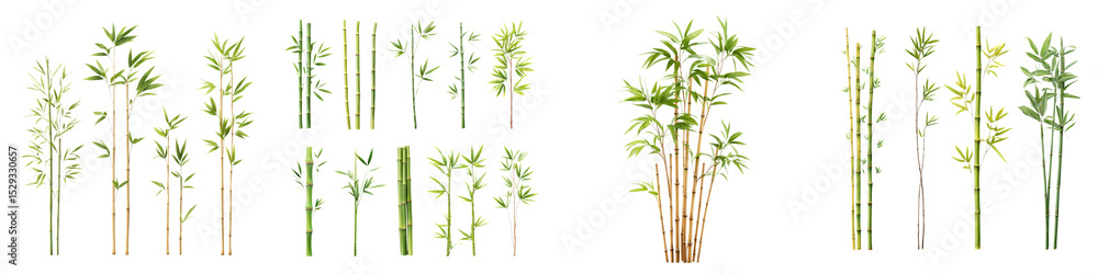 Obraz premium Bamboo plants in natural environment