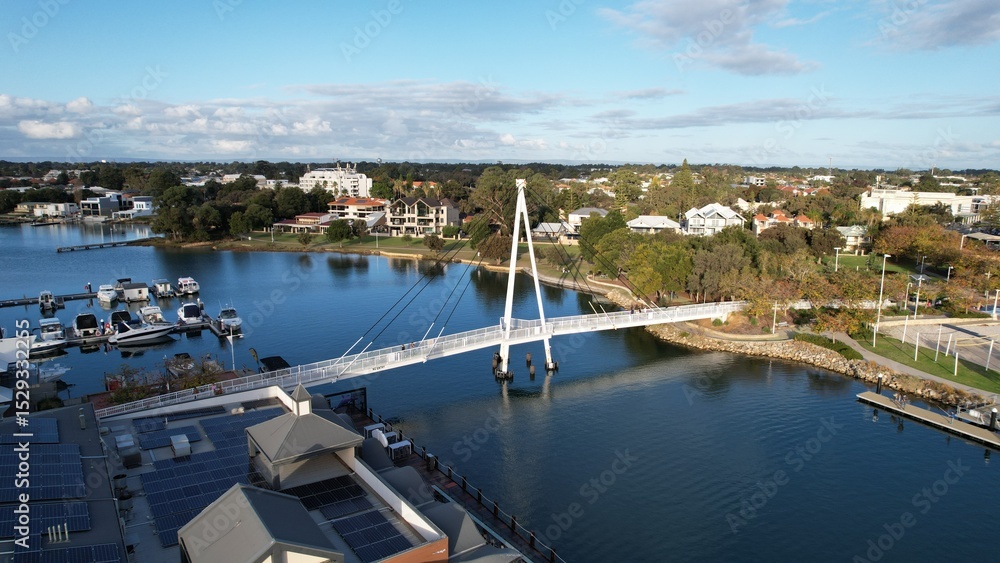 Mandurah, Australia – May 31, 2025: The Coastal Marina Town of Mandurah Mandurah, Australia – May 31, 2025: The Coastal Marina Town of Mandurah