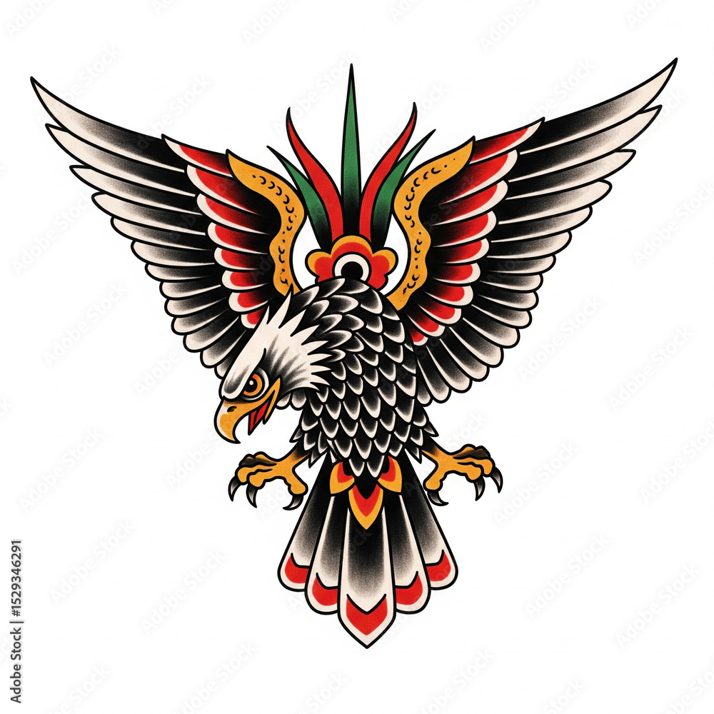 Obraz premium eagle tattoo design