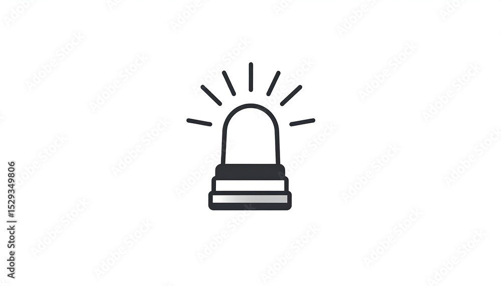 Alert Icon with Simple Design. Alert Icon with Simple Design.