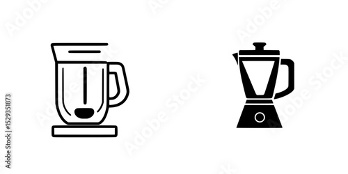 Set of two black kitchen blenders showcasing modern designs and functionality for culinary tasks