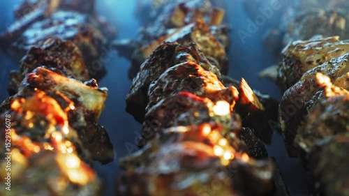 Lamb souvlaki grill at the Greek Glenti festival in Darwin.