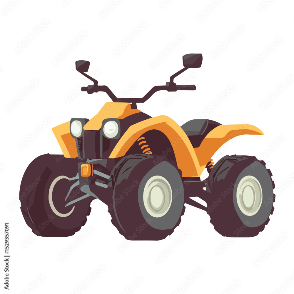 Modern ATV Quad bike vector illustration, ATV Quad bike isolated vector icon design Modern ATV Quad bike vector illustration, ATV Quad bike isolated vector icon design