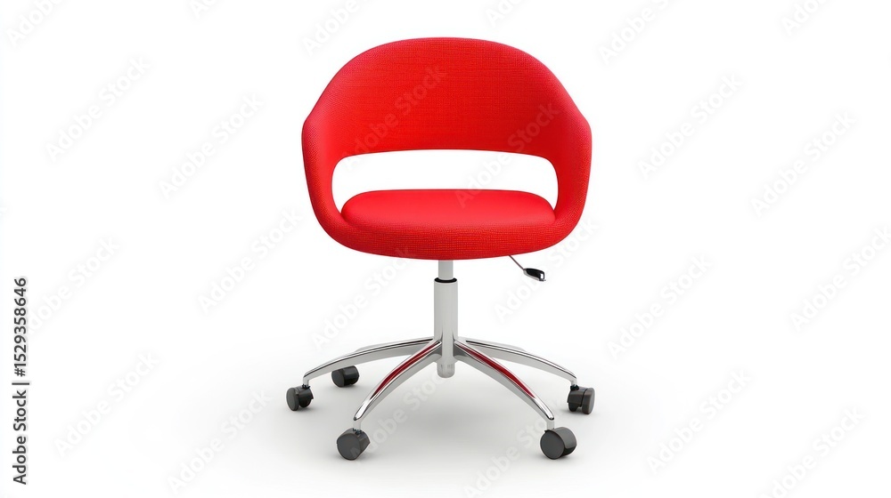 Red office chair Red office chair