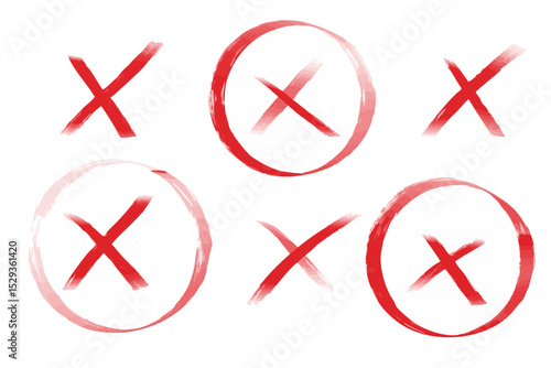 Cross mark icon to indicate error, rejection, or cancellation clean and impactful.