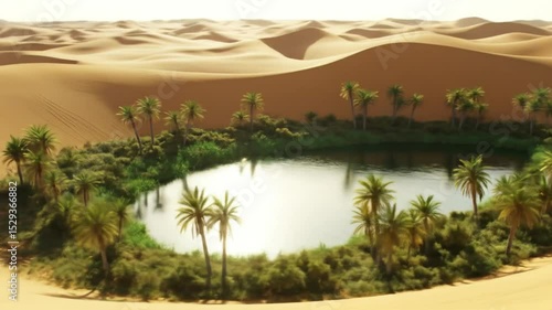 Wallpaper Mural Verdant oasis nestled amid undulating sandy dunes Torontodigital.ca