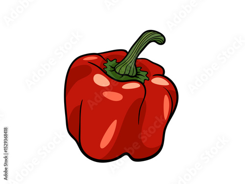 Bright Red Bell Pepper A Delicious and Nutritious Vegetable For Healthy Eating
