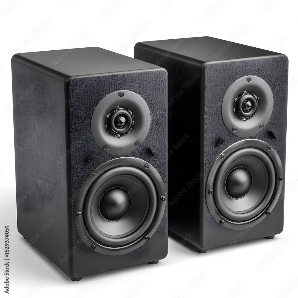 Obraz premium audio speaker isolated on white background