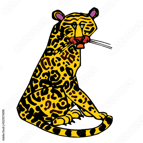 Majestic Jaguar Prowls Through Lush Jungle with Vibrant Spotted Coat