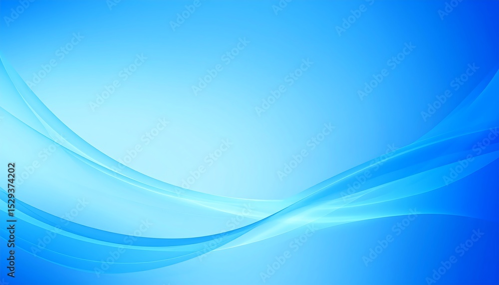 Naklejka premium Blue Abstract Wave Background.