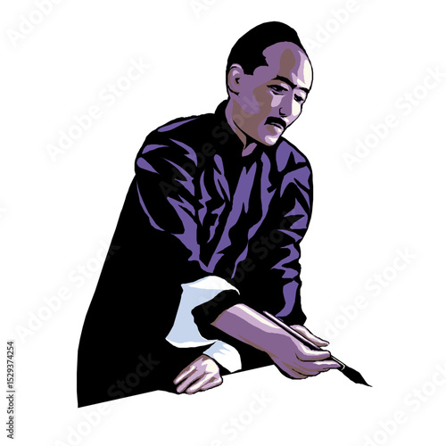 Master Calligrapher Demonstrates Traditional Brushstroke Techniques with Grace and Precision