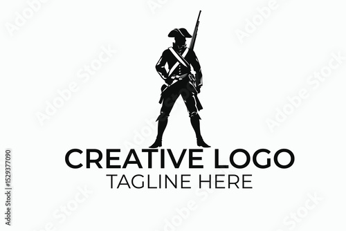 vector illustration of a man with a gun