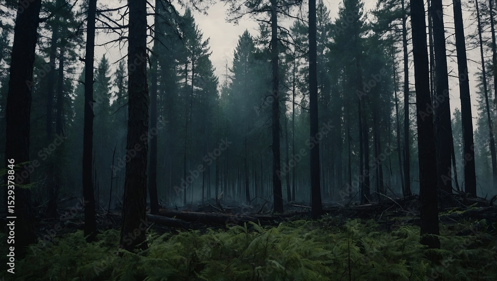 Naklejka premium Enchanted Forest: Mystical Nature Photography 