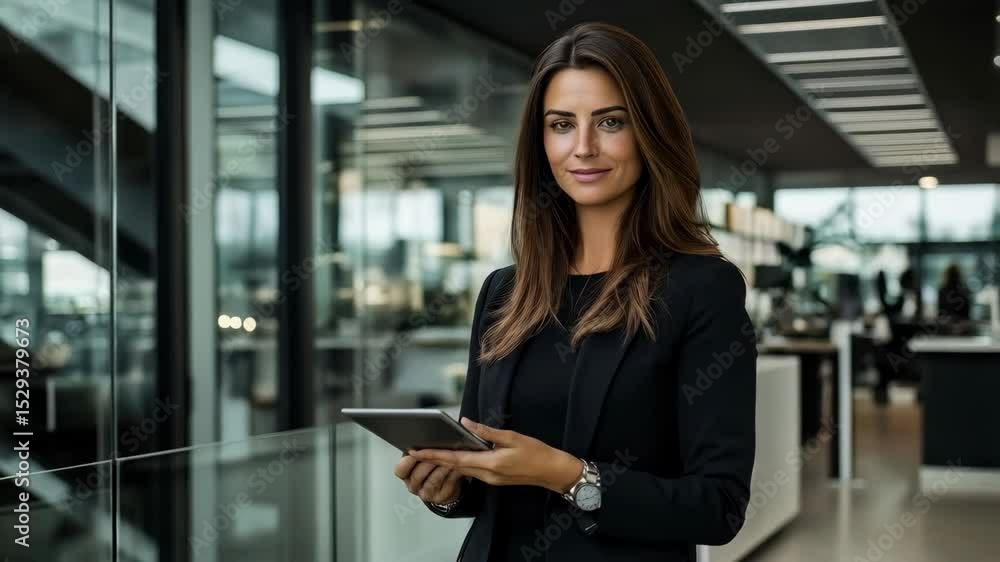 beautiful business woman using modern tablet pc in office beautiful business woman using modern tablet pc in office