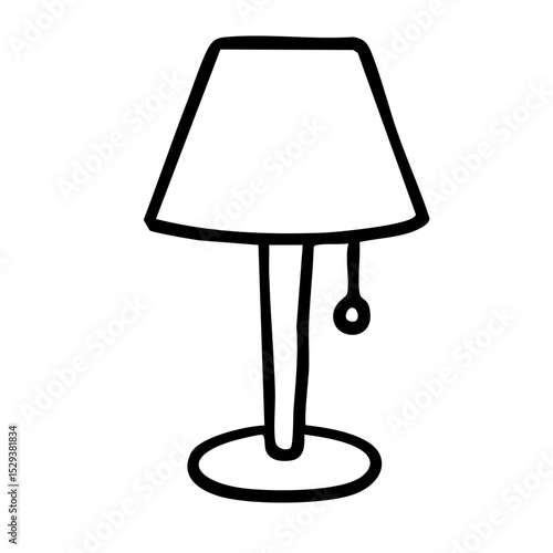 ライト　線画　手書き