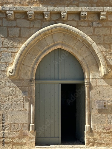 porte de l'église Saint-Hippolyte d'Yssandon