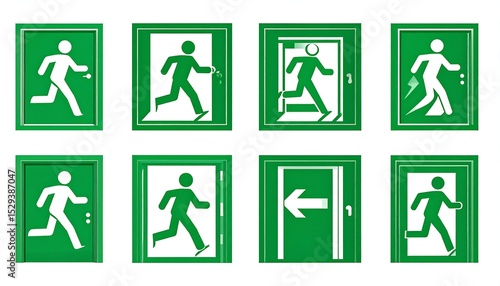 Wallpaper Mural Emergency Exit Signs Collection. Torontodigital.ca