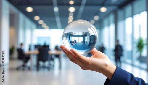 Crystal Ball Future Office Vision.