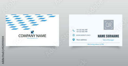 Creative Business Card Template. Vector Illustration. Editable file.