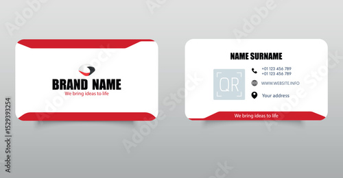 Creative Business Card Template. Vector Illustration. Editable file.