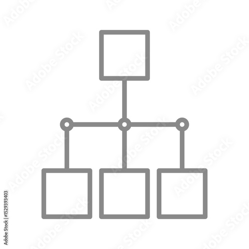 シンプルな樹形図のアイコン