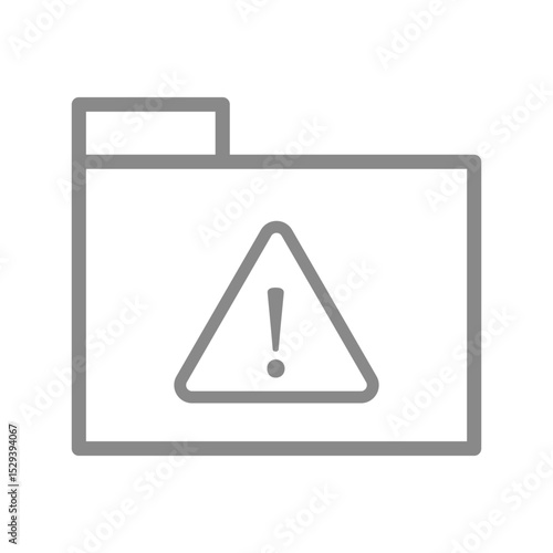 警告フォルダのアイコ