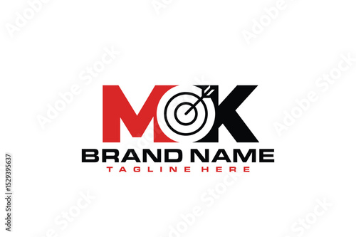 MK letter goal logo