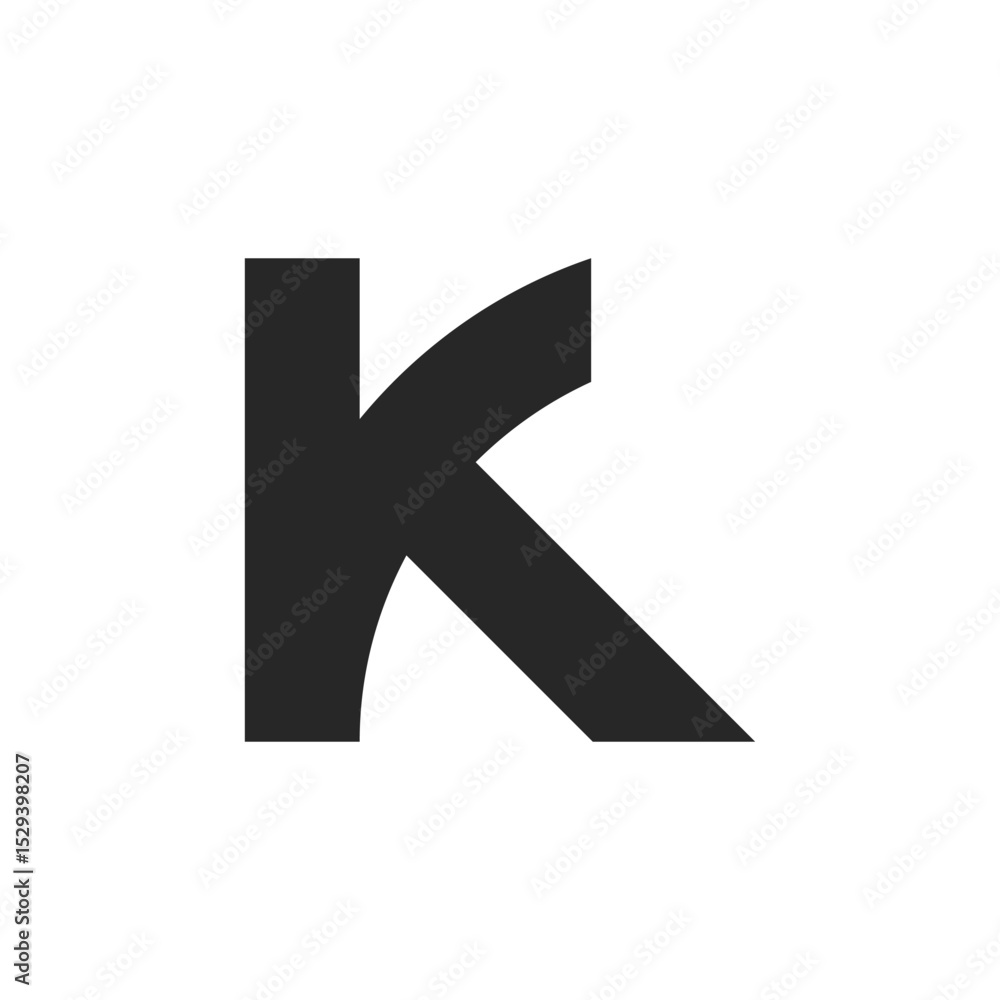 Fototapeta premium K letter logo vector template